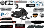 516013114 Наклейка 154 правая для снегоходов Ski-Doo 516013114
