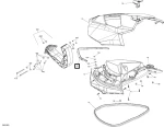 269502290 Передний молдинг, белый SEA DOO