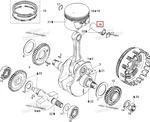 420216201 Палец Поршня Для BRP Can Am DS 650