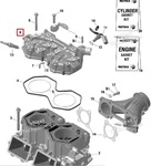 420413425 Голова Цилиндров Для Ski Doo 600R E-TEC