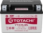 90007 TOTACHI Аккумулятор AGM 12В 7 АЧ Стартерный Герметичный Для Мототехники YTX7A-BS