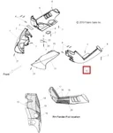 5437421 Нижний Поддон Левый Для Polaris 600 WIDETRAK IQ