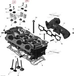 420254040 Шайба ГБЦ Двигателя Для Ski Doo 1200 4-TEC