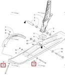 1623-684 Болт Крепления Крюка Лыжи Для Arctic Cat
