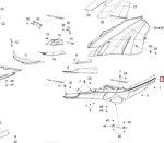 502007836 Панель Боковая Нижняя Левая Черная Для Ski Doo TUNDRA, SKANDIC 502007447