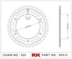 B5010-42 RK CHAINS Звезда 42 зубьев для цепи 525 для мотоцикла ведомая Honda JTR1317, JTA1307, JTR131742, JTR1317.42, JTR1317-42, JTA130742