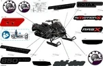 516011596 Наклейка ROTAX Power Для Ski Doo