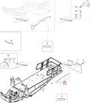 605354746 Брызговик Боковой Левый Черный Для Ski Doo Skandic, Expedition