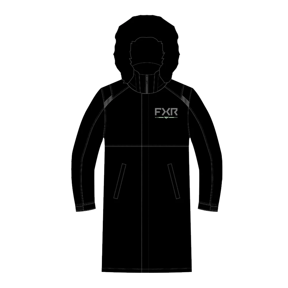 Пальто FXR Warm-Up с утеплителем Black/Lt Sage, XS, 250230-1070-04