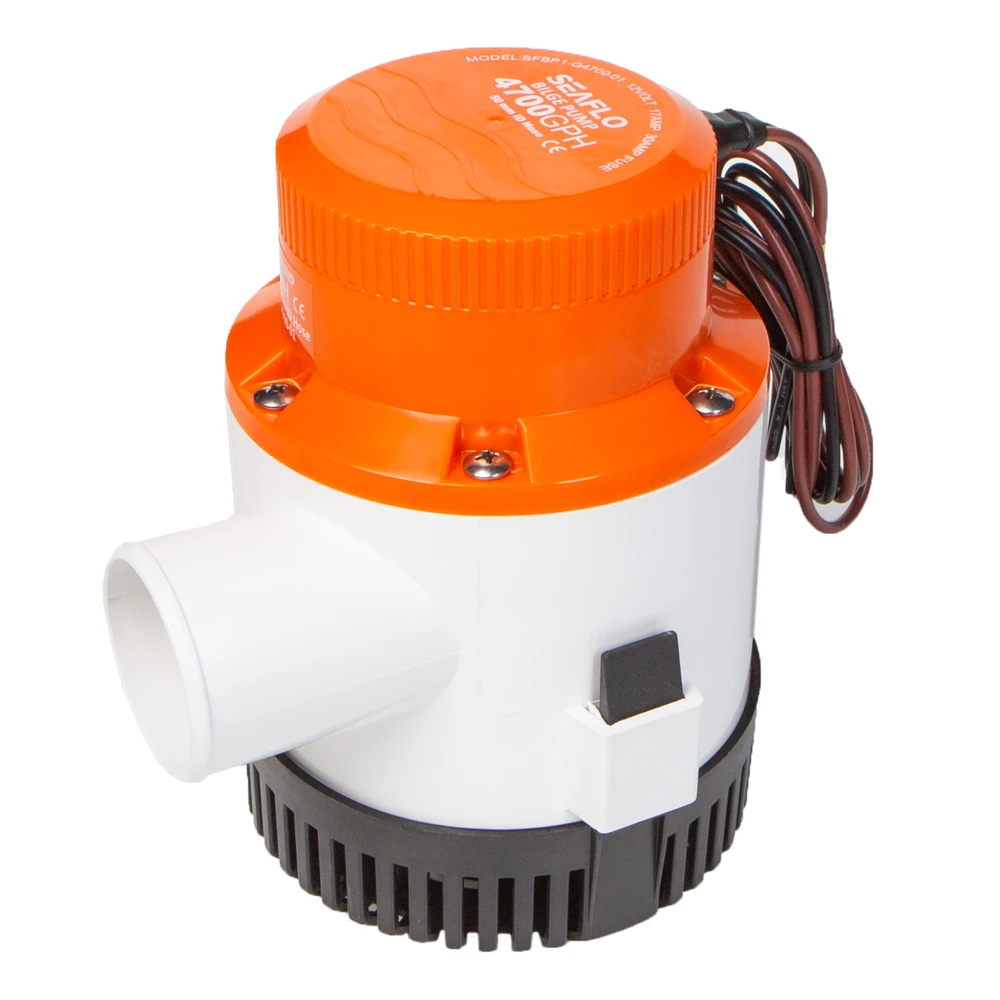 Помпа водооткачивающая SeaFlo трюмная, 12V 4700 галлон/час, патрубок 50 мм