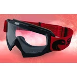 Кроссовые очки SPARX FLASH, черно-красные прозрачная линза