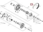 01G2748 GATES Ремень Вариатора Для Yamaha SNOSCOOT 8ML-E7641-00-00, 8ML-E7641-00 Arctic Cat ZR 200 0627-106