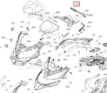 705012351 Окантовка Панели Приборов Правая Для Ski Doo