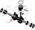 420893786 Коленвал Для Ski Doo 850 E-TEC 420893787, 420893785