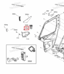 715900527 Рамка кнопки стеклоподъемника правой двери Can-Am BRP