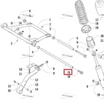 3604-604 Ось Задней Подвески Для Arctic Cat 3604-558
