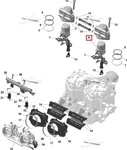 420874878 Форсунка Топливная Для Ski Doo 420874862, 420874866, 420874868