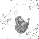 512060076 Кронштейн Двигателя Для Ski Doo V800 2007-2009