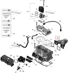 420673373 Коллектор Выпускной Системы Для Ski Doo 420673374 БУ