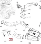 273000418 Патрубок Интеркулера Для BRP Sea Doo