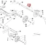 3604-451 Вал Роликов Задней Подвески Для Arctic Cat BEARCAT