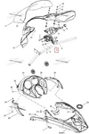 517302704 Кронштейн Ветрового Стекла Правый Для Ski Doo