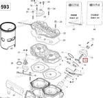 420239948 Пружина RAVE Клапана Для Ski Doo