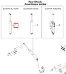 503191534 Амортизатор Задней Подвески Для Ski Doo Summit