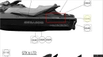 219904070 Наклейка GTX SEA DOO
