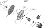 707001768 Щека Ведомого Вариатора Для BRP Can Am Maverick 707001812