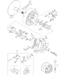 417222411 Шкив Ведущего Вариатора Для Ski Doo 417222407, 417222248, 417222247, 417222160, 417010900