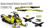 Реплика оригинальных наклеек SKI-DOO Summit X T3 800R E-TEC 2016