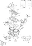 420931581 Прокладка Под Цилиндры Для Ski Doo