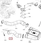 273000418 Патрубок Интеркулера Для BRP Sea Doo