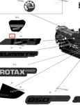 516010307 Наклейка 154 Для Ski Doo SUMMIT REV Gen4