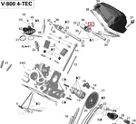 420254915 Коромысло Выпуска Для Ski Doo 420254911, 420254416