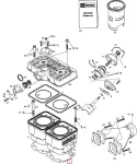 420931231 Прокладка Цилиндров 0,4 ММ Для Ski Doo 420931236, 420931233, 420931230, 420931232, 420931234