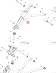 706203899 Рычаг Передний Верхний Правый Красный Для BRP Can Am Maverick Sport 1000R, Commander 1000R EFI