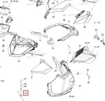 517304294 Кронштейн Боковой Панели Для Ski Doo Expedition TUV 600 H.O. SDI REV-XU 2009