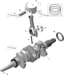 420893976 Поршень В Сборе Для BRP Can Am Maverick R