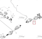 705503459 Привод В Сборе Задний Для BRP Can Am Outlander