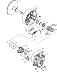 417222629 Шкив Ведущего Вариатора Для Ski Doo