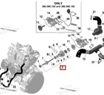 420891478 Вал Привода Помпы Для Ski Doo