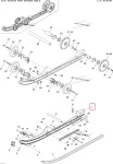 503190627 Полоз Гусеницы Для Ski Doo MX Z 440 Racing 503191256