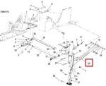 1823291-458 Рычаг Продольный Левый Для Polaris WIDETRAK LX 1824069-458