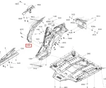 705012098 Брызговик Can-Am Maverick 19-22