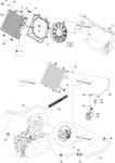 709200112 Вентилятор Радитора Охлаждения Двигателя Для BRP Can Am Quest, Traxter 2004-2005