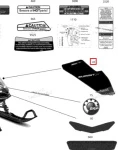 516010300 Наклейка 850 E-TEC Turbo Summit X Для Левой Боковой Панели Для Ski Doo Summit 850 E-TEC Turbo X EXPERT