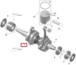 420893787 Коленвал Для Ski Doo 850 E-TEC 420893786, 420893785