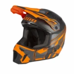 Шлем карбоновый KLIM F3 Carbon Ascent Asphalt - Strike Orange М